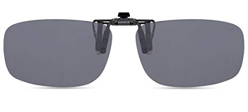 CAXMAN Polarized Clip On Sunglasses Over Prescription Glasses for Men Women UV Protection