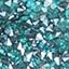 Teal Glitter Rhinestones / Black