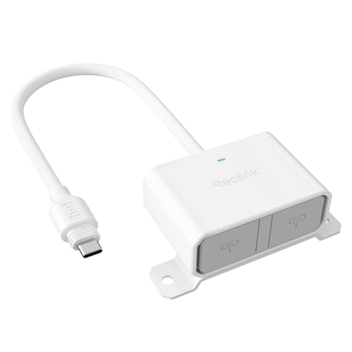 Reolink RLA-CD1 Erweiterungsdock Dual-Unterstützung für Solar und Akku Kompatibel mit Reolink-Akkukameras Outdoor Stromadapter