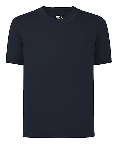 Image of QBK 2T to Youth Neon Shirt Kids UPF 50+ Dry Fit Athletic Short Sleeve Rash Guard T Shirts for Boys Girls Sports Undershirt