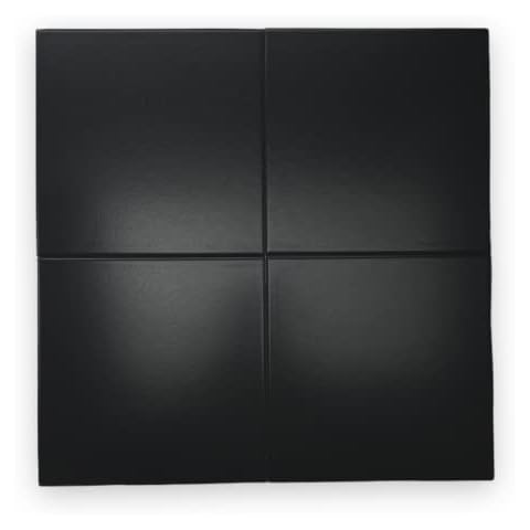 11x11 Tenedos Black Porcelain Tile Cover