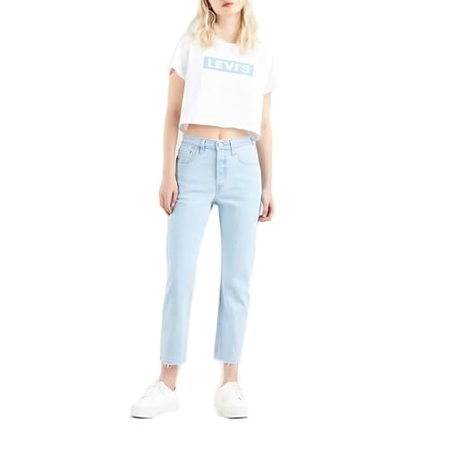 Levi's® Damen Straight Fit Jeans 501® Crop blau W 27 L 28