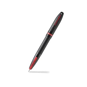 Sheaffer Icon Metallic Rood Vulpen Met Gloss Black PVD - Medium Nib E0911153 | Stijlvolle En Comfortabele Schrijver