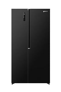 Gorenje NRS917C41BX Side-by-Side, 544L, PureFlat Serie, XXL Gefrierschulbladen, CrispZone, MultiFlow 360°, NoFrostPlus, Inverter-Kompressor, BxHxT: 91, 1×178, 6×61, 5 cm, Matt Schwarz