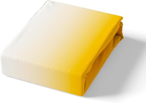 Image of Premium 7D Printed King Size Bedsheet Set with Pillow Covers Soft Cotton Blend Double Bedsheet for Home (Pillow Covers :18x28 inches Bedsheet :90x100 Yellow,Black)