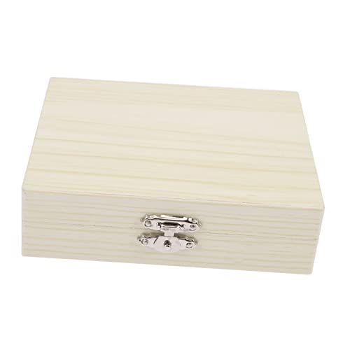 CIYODO Natural Wood Microscope Slide Holder 25 Slots Slide Storage Box Sturdy Metal Buckle