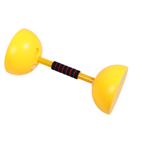 ORFOFE Plastic Hand Dumbbells for Yellow Fitness Barbell Lightweight Exercise for Encourages Parent Bonding Motor Skills Development