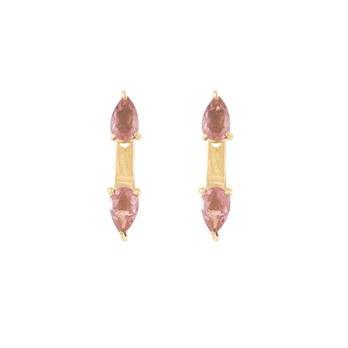 Boucle d'oreille Lollypop or et pierre rose pour femme : le cadeau idéal pour marquer un moment