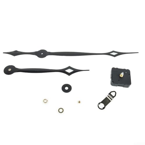 Kit de movimiento de reloj de cuarzo con mecanismo de motor de alto par y juego de manecillas largas, compatible con relojes de pared de hasta 800 mm de diámetro
