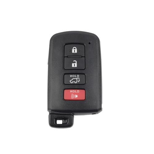 Llavero de repuesto Dasbecan para Toyota Highlander 2014-2019 con control remoto de 4 botones