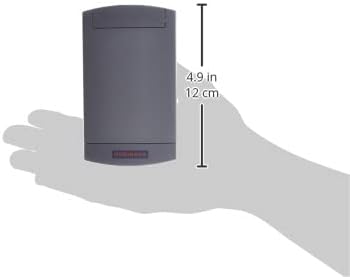 Hormann CTR1D Code Keypad with dimensions indicated as 4.9 inches or 12 cm in length.