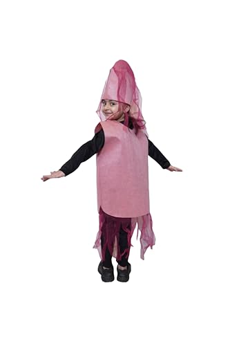 Image of Kaku Fancy Dresses Polyester Jelly Fish Cutout For Kids, Water Animal Costume For Boys & Girls (Freesize /Only Cutout With Cap), Pink