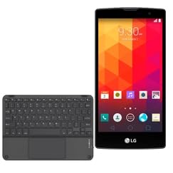 BoxWave Keyboard Compatible with LG Magna - SlimKeys Bluetooth Keyboard with Trackpad, Portable Slim TouchPad - Jet Black