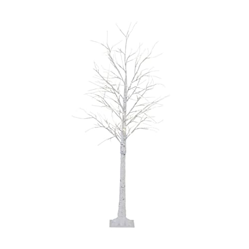 Lámpara de pie de abedul decorativa para crear un rincón de lectura acogedor en casa