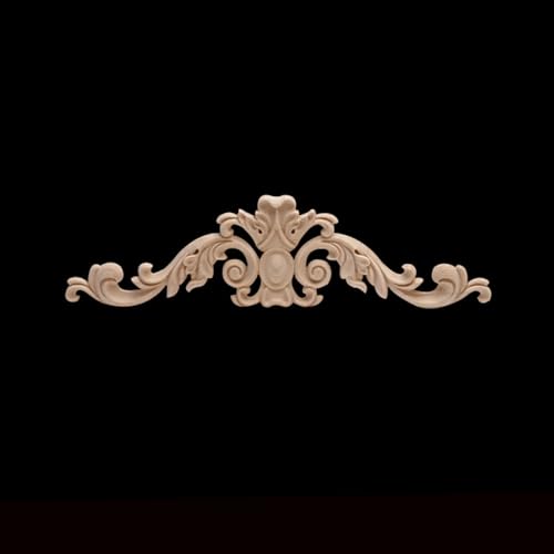 Apliques de madera tallados y calcomanías onlay retro para decoración