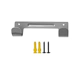 rongweiwang Einfache Montage: Bügelbrett Wandhalterung, die Sich schnell und platzsparend an der Wand in Hauswirtschaftsräumen befestigen lässt, Silbergrau, 15.3 x 4.5 cm