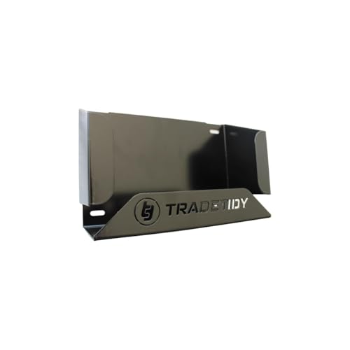 Tradetidy Porta guanti usa e getta in lattice/nitrile/ideale per furgoni, garage, officine, realizzato in acciaio (nero)