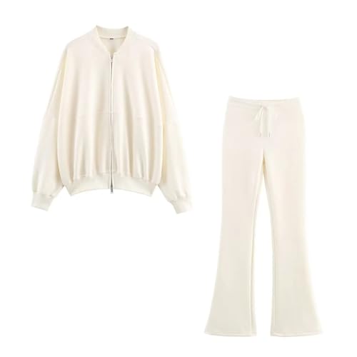 Ensemble 2 pièces jogger femme pour rester élégante à la maison avec pantalon évasé confortable