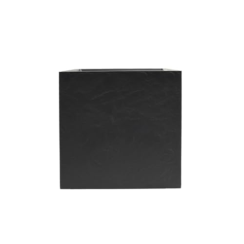 Pot Carré 50 cm Volcania 57L Gris Anthracite Double Paroi EDA - 4