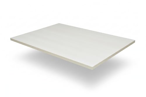 Image of Table Top for Office, Study & Standing Desk - 25mm Pre-Laminated Engineered Wood, Matte Scratch & Spill Resistant, Load up to 120 kg, Suitable Frames - 48x30 inch,FrostyWhite