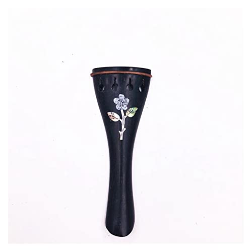 Violin Replacement Parts 1pcs Violin Tail Piece 4/4 Size,Ebony Rosewood Jujube and Inlay Tailpiece (Color : Inlay Shell 3)