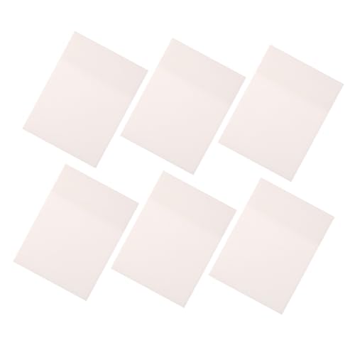 OUNONA 6個 透明防水メモパッド 多機能粘着付箋 学校 オフィス用ポケット型携帯便利メモノート スケジュール管理やリマインダーに