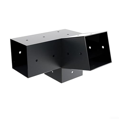 Kit de supports de pergola, kit de support de pergola de toit incliné à 15° à 3 voies pour tonnelle de toit incliné de 10,2 x 10,2 cm pour une utilisation en extérieur (A)