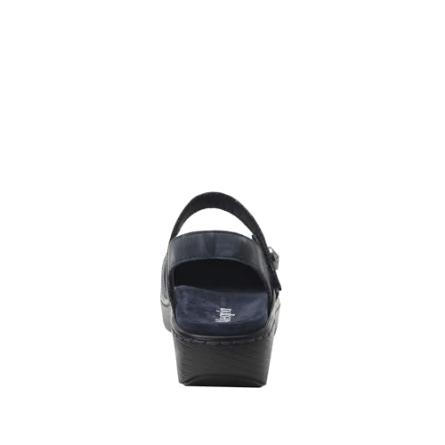 Image of Alegria Women's Opal Leather Shoes with Slingback Open Back Sandals