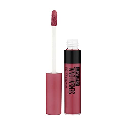 Maybelline New York Sensational Liquid Matte Lipstick, Non-sticky, Non-drying Lipstick, Hassle-Free & Precise Application, Long-lasting Liquid Matte Lipstick - 23 Untamed Rose|7ml Maybelline New York Sensational Liquid Matte Lipstick, Non-sticky, Non-drying Lipstick, Hassle-Free & Precise Application, Long-lasting Liquid Matte Lipstick - 23 Untamed Rose|7ml