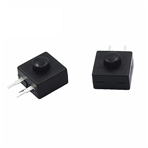 Lampe frontale de poche interrupteur 213WD bouton poussoir 3 broches DC 30V 1A 12x12mm