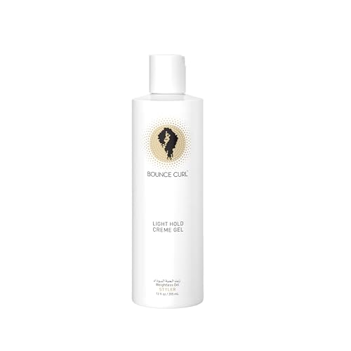 Bounce Curl Light Hold Creme Gel fol All Curl Types Crunch-Free Soft Hold Styling Gel Fights Frizz & Locks In Moisture for Defined Curls Aloe and Jojoba Formula Sulfate & Silicone-Free 12 oz
