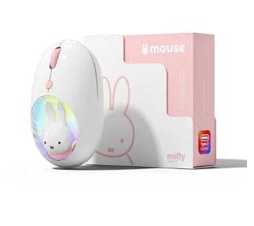 ⭐ミッフィーMIPOW ハンドフィットマウス　【ピンク】＋　②充電器【ピンク】 Amazon | ミッフィー×MIPOW 光るワイヤレスマウス、レシーバー接続のみ