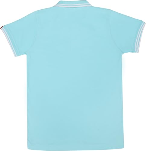 Image of Cotton Polo T-Shirt for Kids Boys Girls Half Sleeve, Regular Fit Tees for Boys Collared Casual Tshirts | Soft & Breathable Biowash Fabric | Half Sleeve