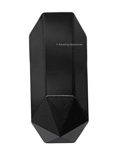 Image of Amazing Gemstone Large Black Obsidian Crystal Towers ~ Natural Healing Crystal Point Obelisk for Reiki Healing and Crystal Grid (5.5 to 6 INCH)