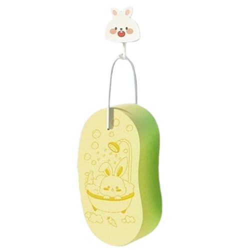 Lueear ベビー入浴スポンジ - 吸収性 幼児 旅行用 スクラバー スポンジ ロープ付き シャワー用 ポータブル 入浴ヘチマ 男の子 女の子 赤ちゃん 子供 幼児