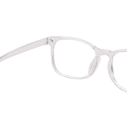 Image of Blue Light Glasses for Woman Men | 99% Blue Light Blocking Glasses | Computer Glassess | Gaming | TV Phone Screen Reader Square Frame | Anti Eyestrain & UV Glare,1 Pack