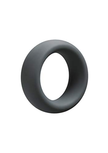 Doc Johnson OptiMALE - Tapered C-Ring - Stretchy Silicone - 35mm Unstretched Inner Diameter - Rounded Edges - Won't Dig Into Skin - Slate