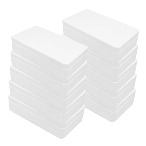 Housoutil 10pcs Boxes Moving Boxes Tempered Cases for Film Shipping Small Clear Phone Case Packaging Boxes Phone Shell Boxes Mobile Phone Shell Packing Boxes Package Boxes White Foam