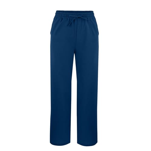 Women Linen Pants 2025 Wide Leg Casual Palazzo Pants Cotton Linen Lounge Beach Summer Pants with Pockets2