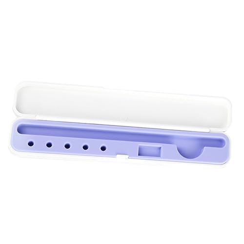 jojofuny 1 Pc Caja de Almacenamiento de Manzana Aguja lápiz de Color Tapa USB Teclado Tocar Organizador de lapices Estuche de lápices Suministros prácticos para lápices Abdominales Púrpura