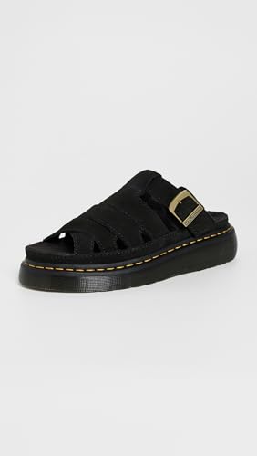 Sandales Maxxy Slide en daim noir de qualité supérieure Dr. Martens 42