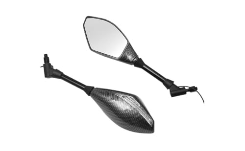Rétroviseurs moto 10mm réglables pour éliminer les angles morts avec clignotant
