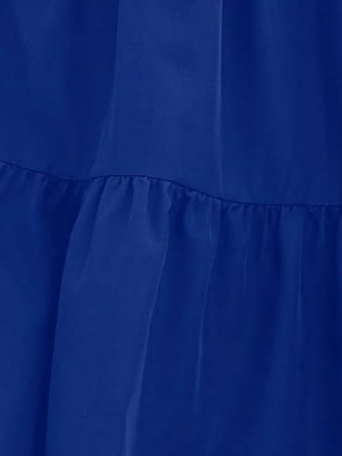 Women's Flowy Trendy Skirt Casual Solid Ruffle Hem Skirt2