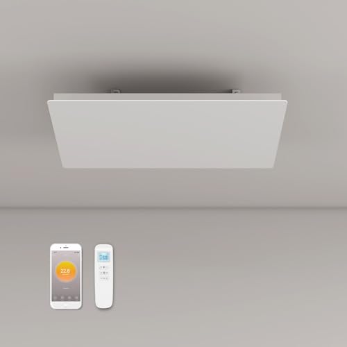 Infrarotheizung Deckenmontage mit Thermostat 750 Watt, Deckenheizung Infrarot Deckenheizstrahler, APP Fernbedienung Steuerung, Elektroheizung Heizplatte Heizkörper Heizpaneel, Überhitzungsschutz Infrarotheizung Deckenmontage mit Thermostat 750 Watt, Deckenheizung Infrarot Deckenheizstrahler, APP Fernbedienung Steuerung, Elektroheizung Heizplatte Heizkörper Heizpaneel, Überhitzungsschutz