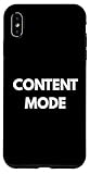 Ya en manzanajugosa.com: Carcasa para iPhone XS MAX Modo de Contenido Tipografía mínima en Negrita para Creadores