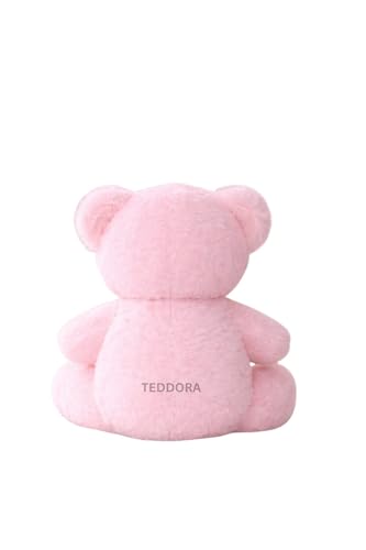 Image of Teddy Bear with Ribbon Tie Soft Toy for Girls Boys Kids,Pink,Teddy Animal Plush Stuffed Baby Gift Birthday, 18cm