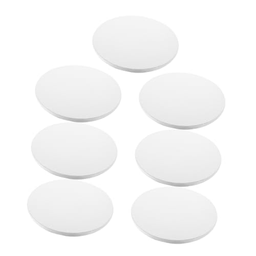 STOBAZA 7pcs Round Cake Boards Thick Greaseproof Cardboard Base for Cake Decorating Heavy Duty Insulating Design for Weddings and Birthdays