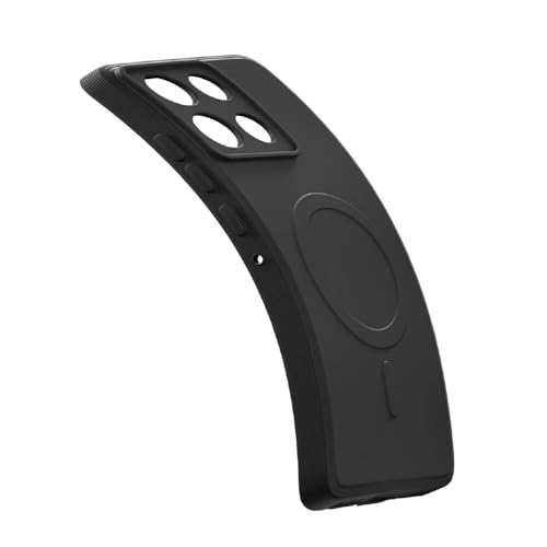 Image of Back Cover | MagFit Ring Design (Non-Magnetic) | Shockproof Protection | Anti-Slip Grip | Raised Camera Edges | Slim Protective Case for Motorola Moto G86 5G / G86 Power 5G (Matte Black)