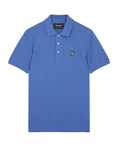 Polo Lyle & Scott bleu homme coton bio pour éviter la chaleur avec style