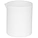 QANYEGN Beaker, Acid and Base Resistant PTEE Beaker, Low Form Graduated Measuring Beaker, Premium Scientific for Laboratories(50ML)